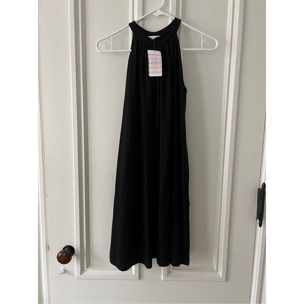 NWT Susana Monaco black high neck shift dress S